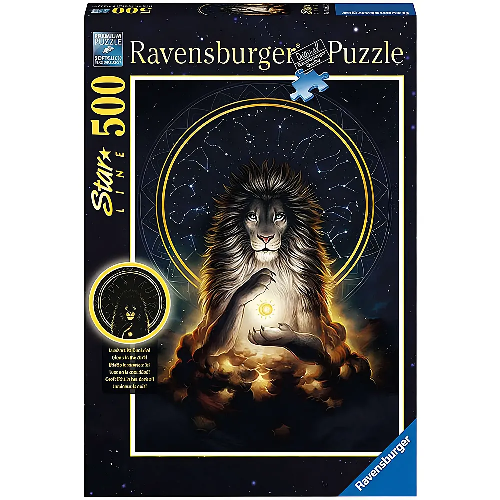 Ravensburger Puzzle Leuchtender Lwe 500Teile
