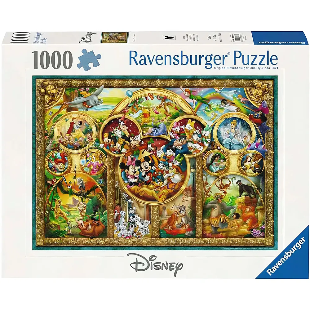 Ravensburger Puzzle Die sch�nsten Disney Themen - 1000 Teile