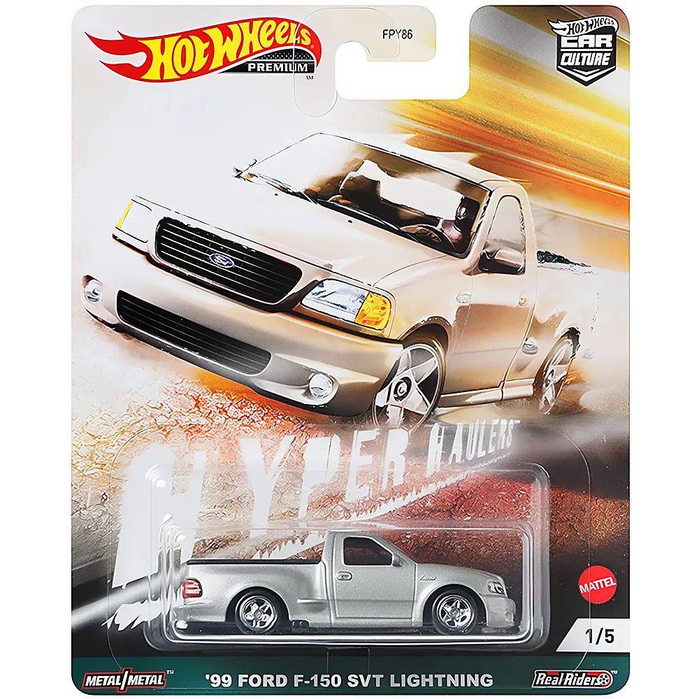 Hot Wheels Premium Car Culture 99 Ford F-150 SVT Lightning 1:64 | Spielzeugauto