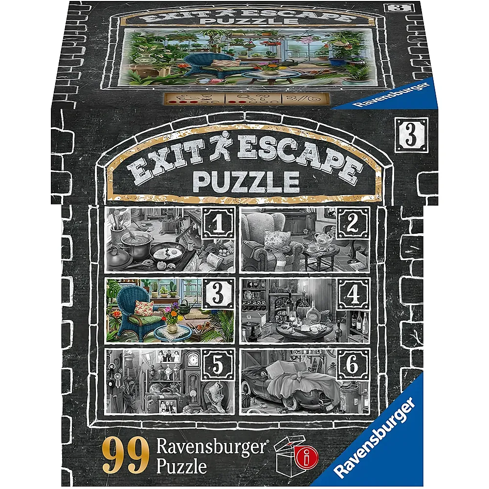 Ravensburger Puzzle Escape Wintergarten - 99 Teile