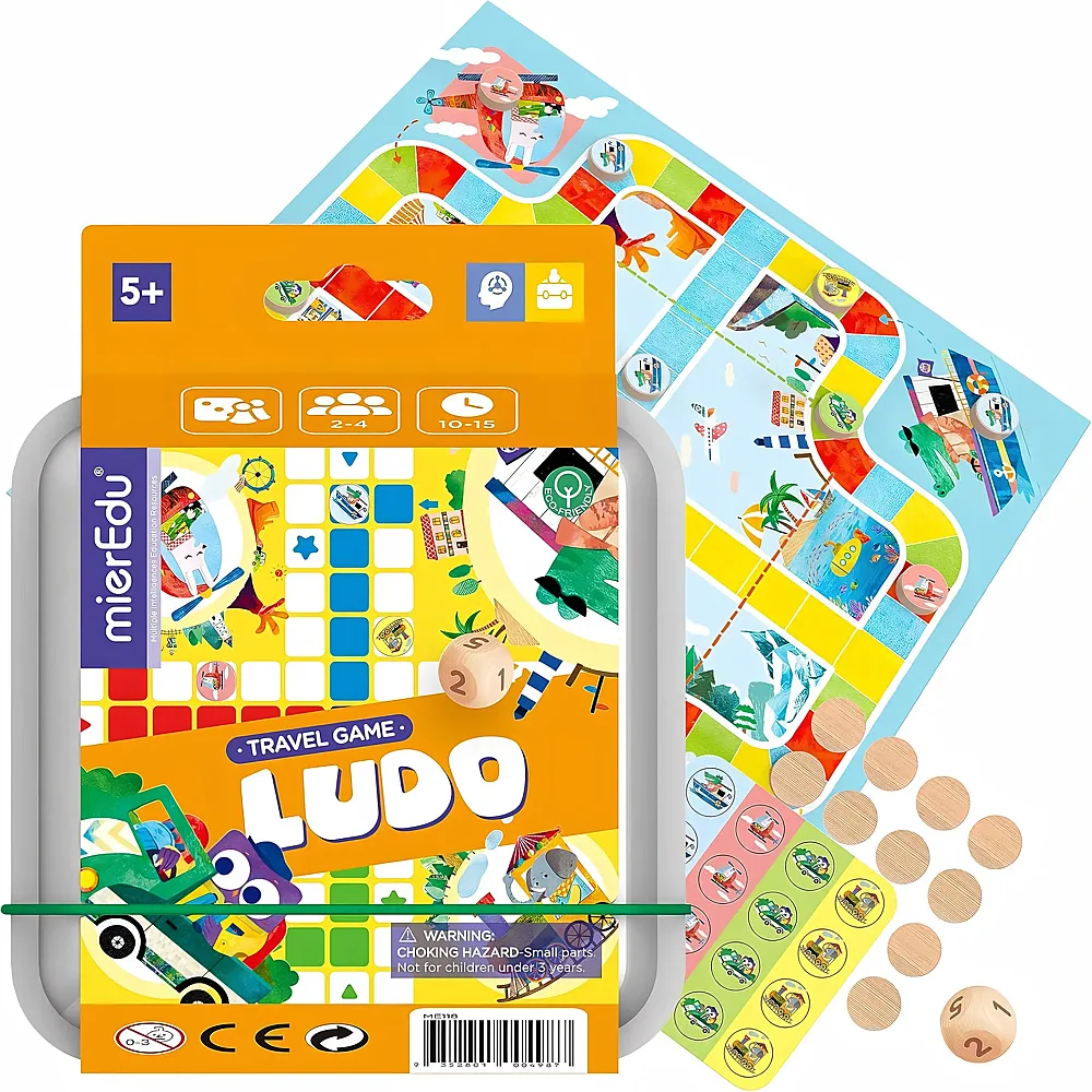 Reisespiel - Ludo Verpackung 12 X 12 X 5 Cm