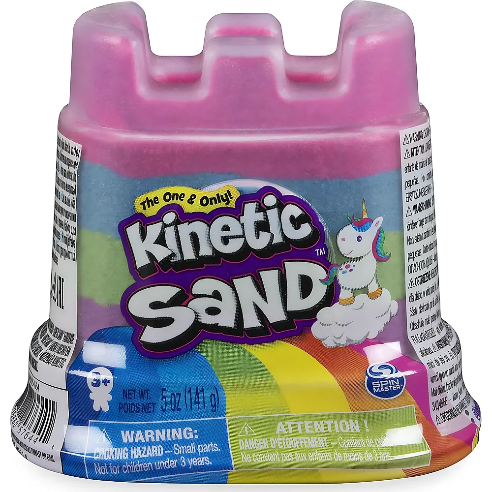 Spin Master Kinetic Sand Regenbogen-Einhorn in Vier Farben - 141 g