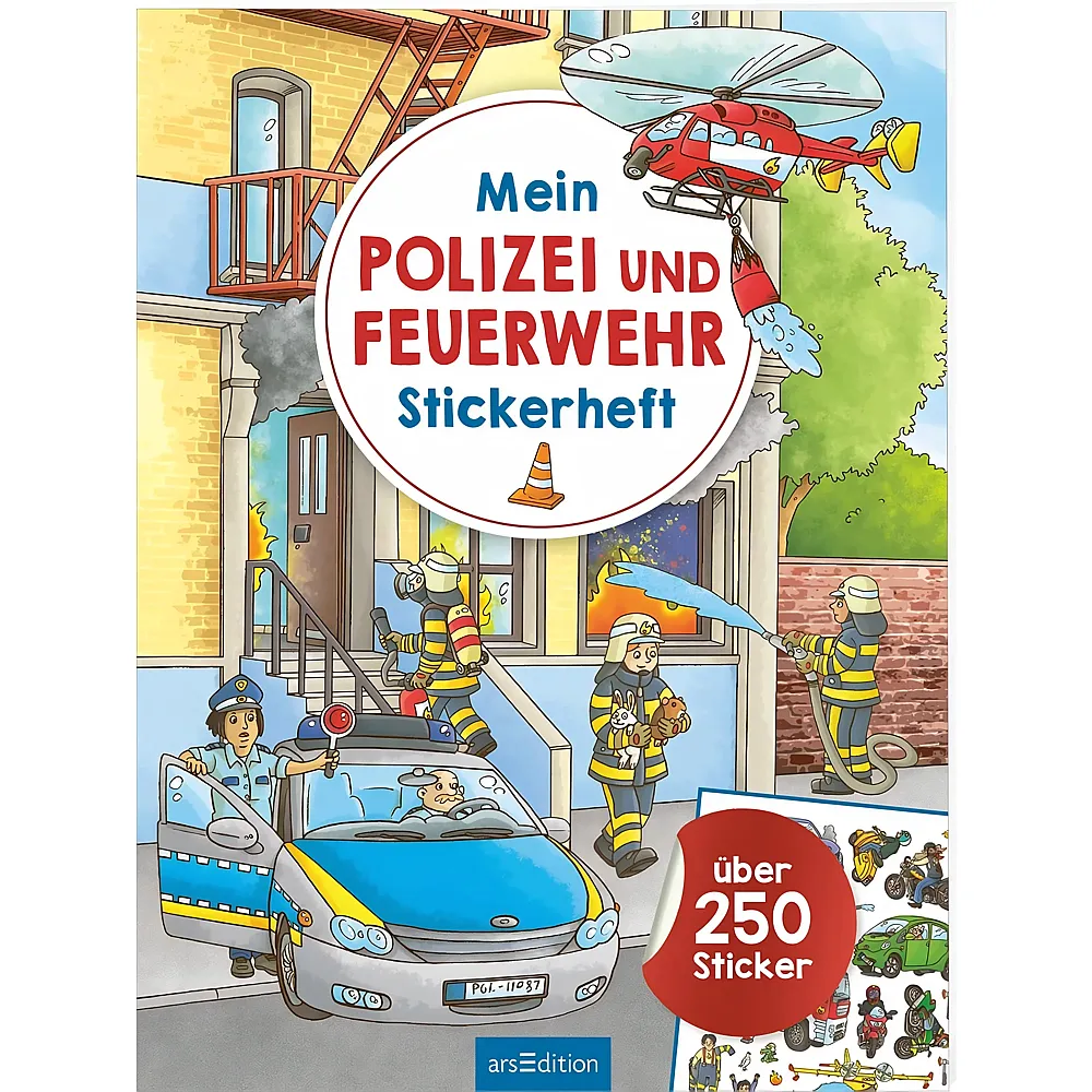 ars Edition Mein Polizei- und Feuerwehr-Stickerheft