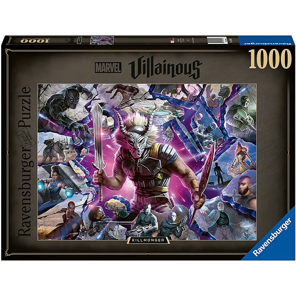 Ravensburger Puzzle Marvel Villainous Killmonger 1000Teile