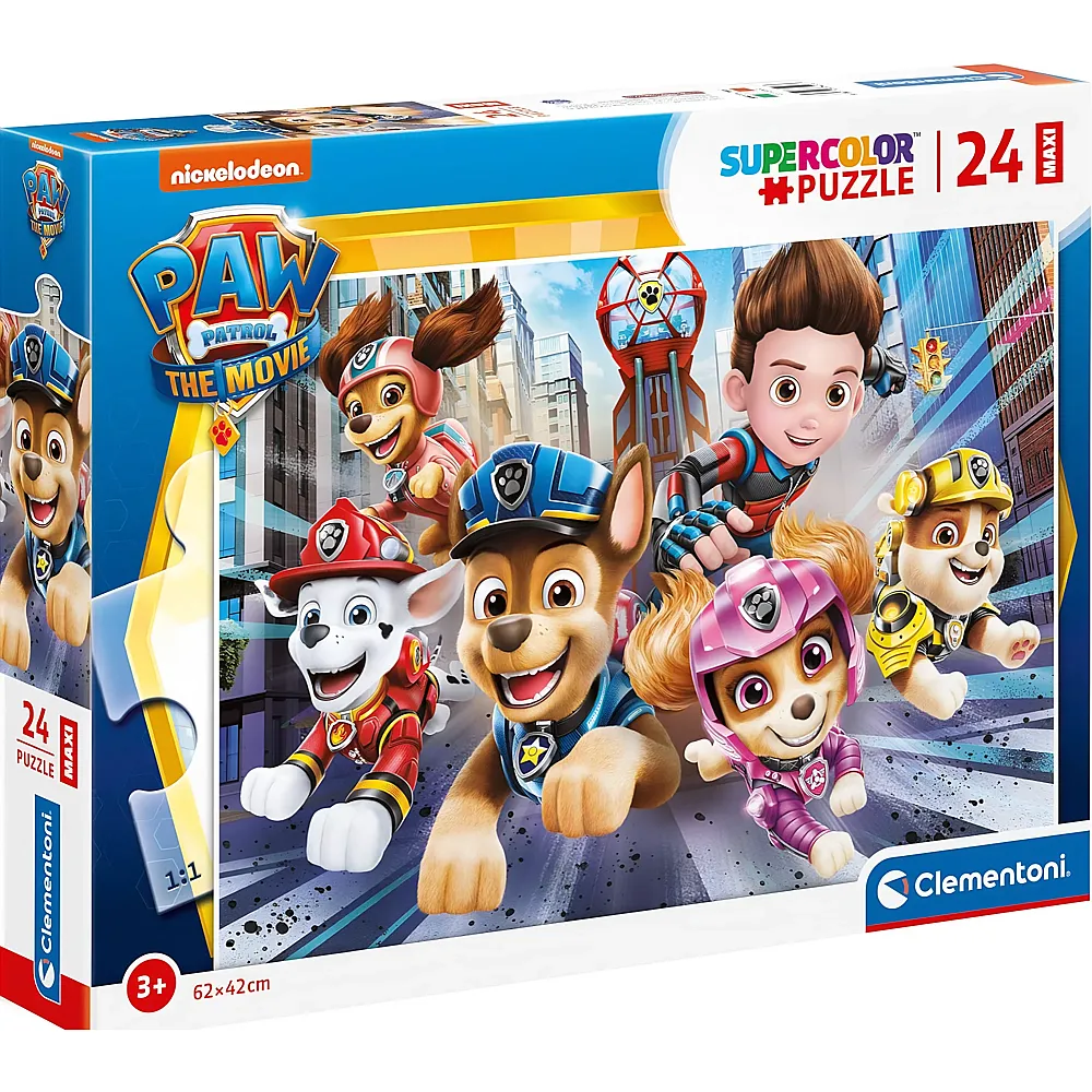 Clementoni Puzzle Supercolor Maxi Paw Patrol The Movie - 24 Teile
