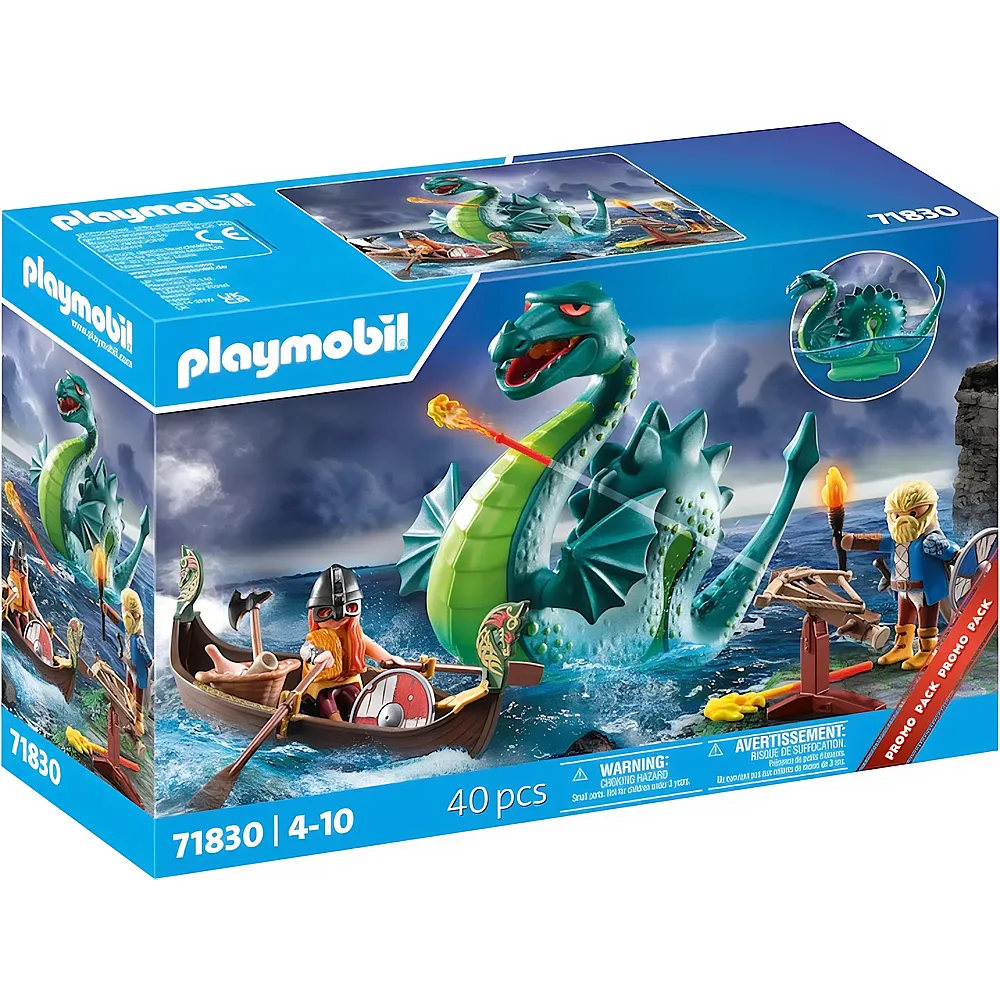 PLAYMOBIL History Wikinger mit Seeungeheuer 71830