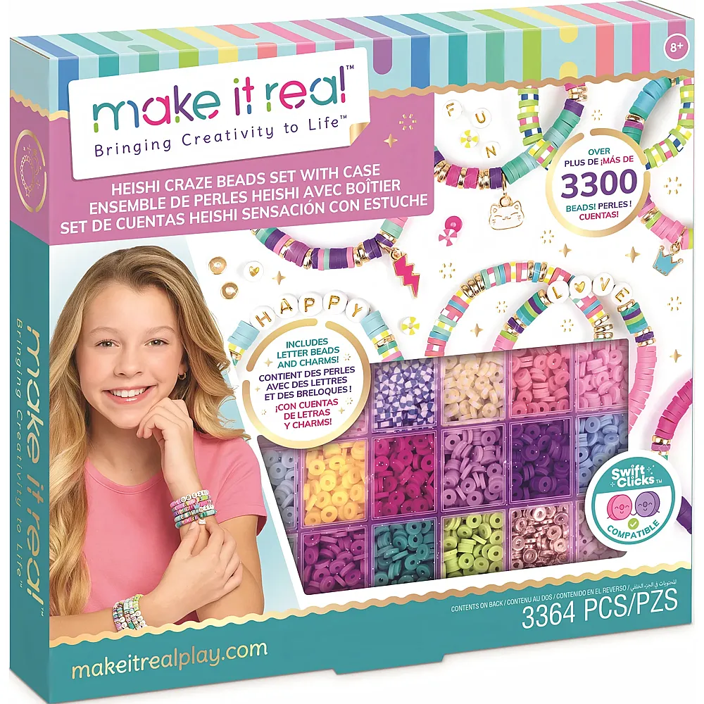 Make It Real Heishi Perlen mit Aufbewahrungsbox
