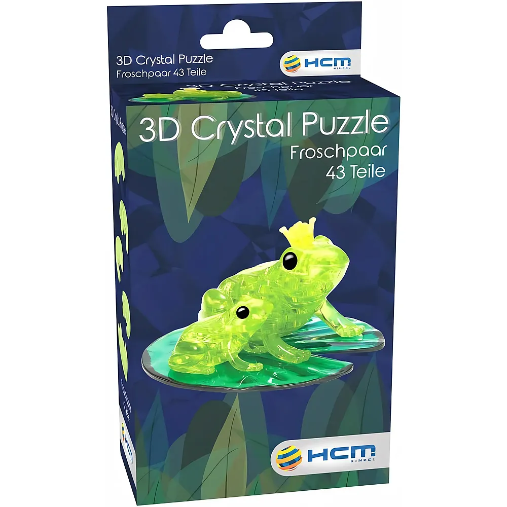HCM Kinzel Crystal Puzzle Froschpaar - 43 Teile
