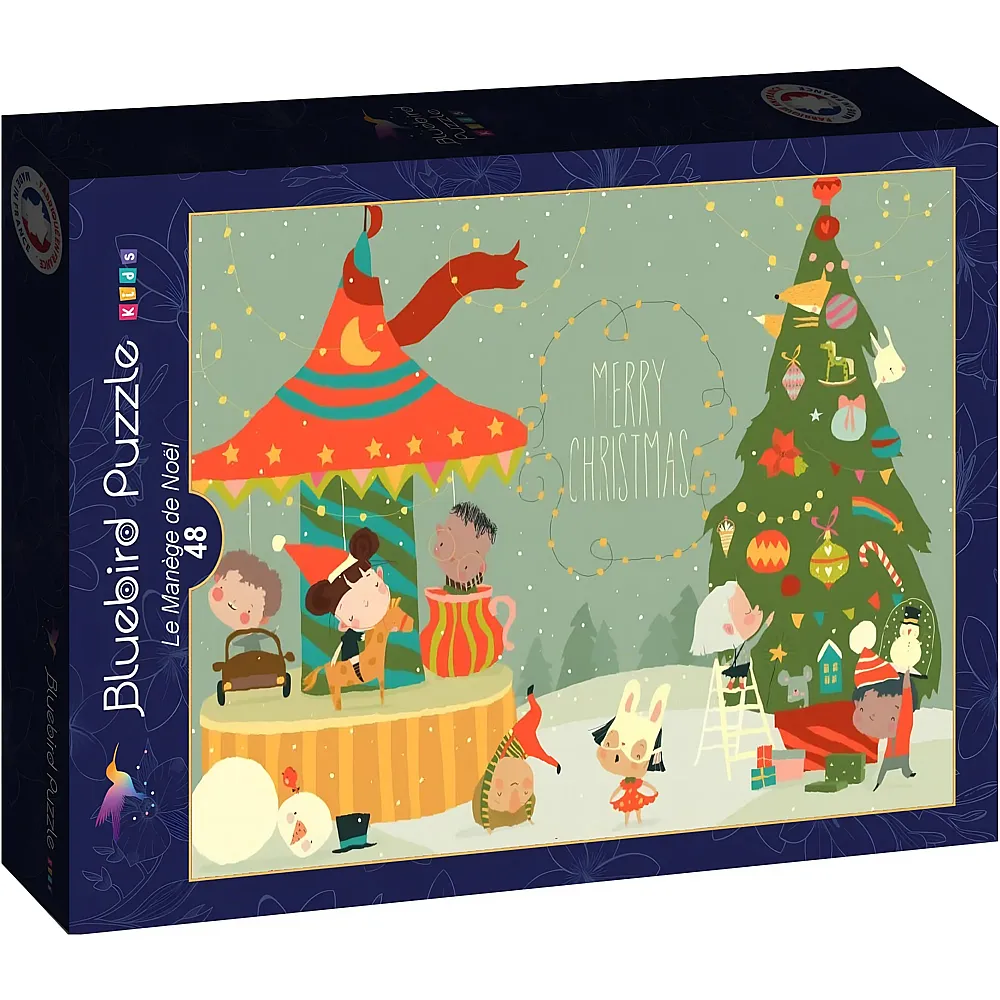 Bluebird Puzzle Das Weihnachts-Karussell - 48 Teile