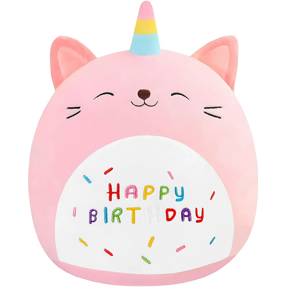 Sqeqe Happy Birthday Katze - 35 cm - Katzen Pl�sch