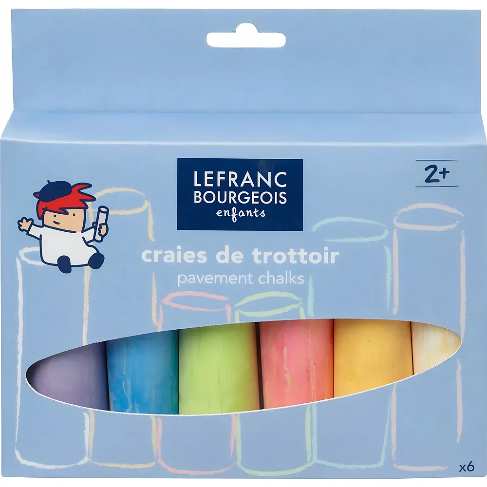 Lefranc Bourgeois Lfb Kinder Strassenkreide Set 6 Kreiden - Suche