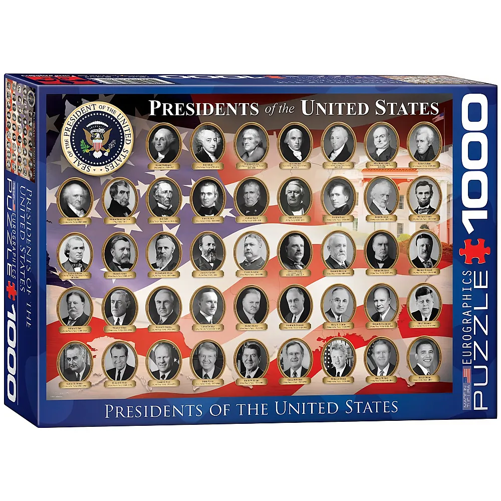 meinspielzeug - Eurographics Puzzle Presidents of the USA 1000Teile | Puzzle 1000 Teile