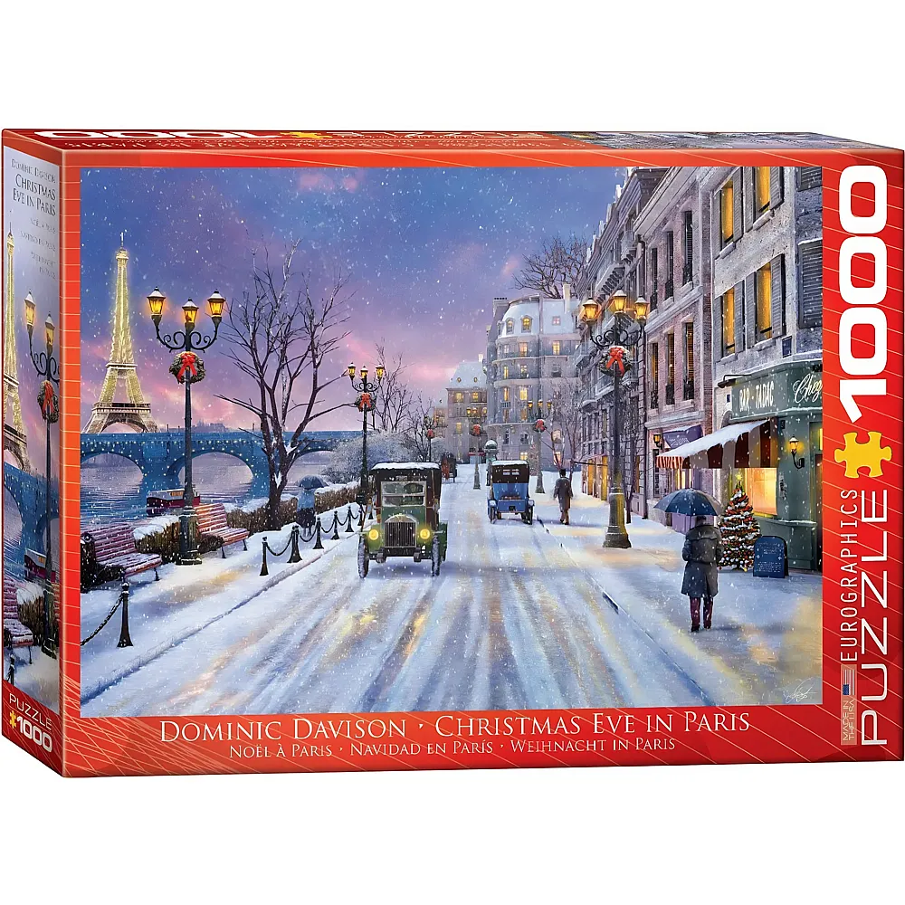 Eurographics Puzzle Christmas Collection Dominic Davison: Christmas Eve in Paris 1000Teile | Puzzle 1000 Teile