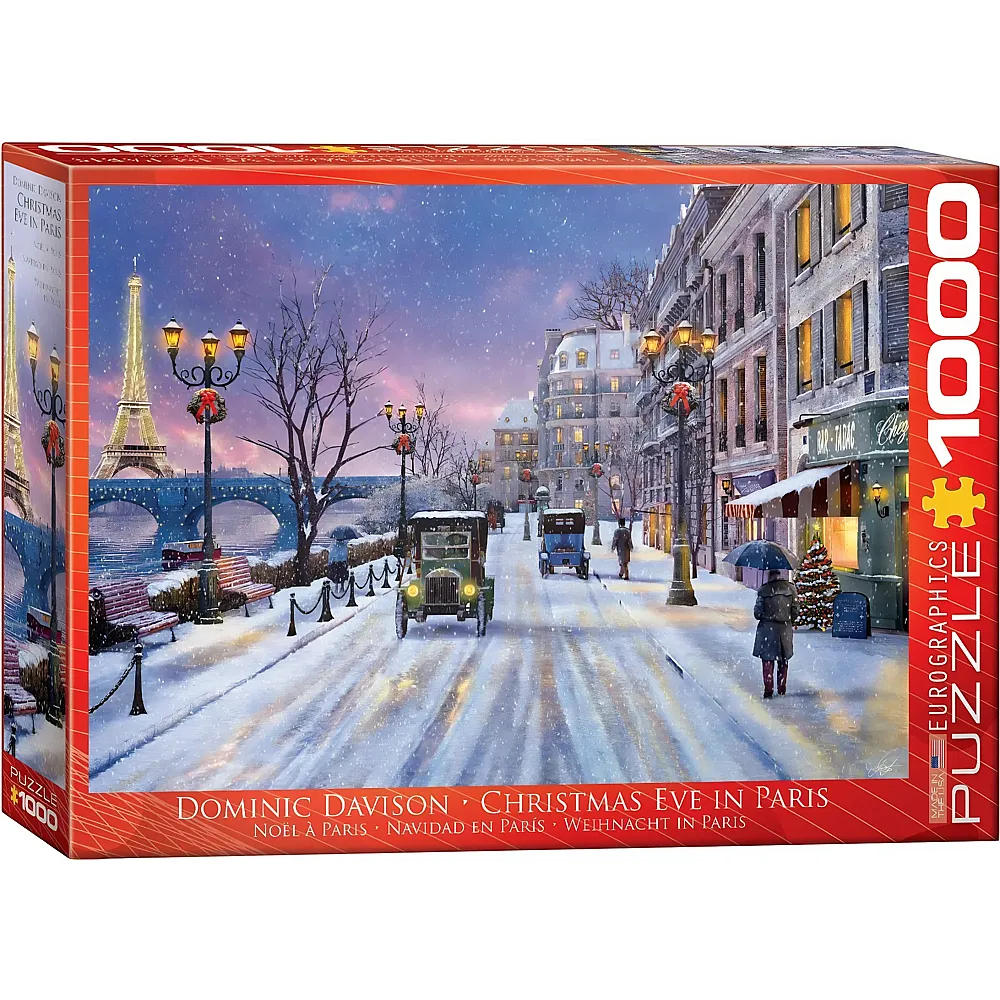 meinspielzeug - Eurographics Puzzle Dominic Davison: Christmas Eve in Paris 1000Teile | Puzzle 1000 Teile