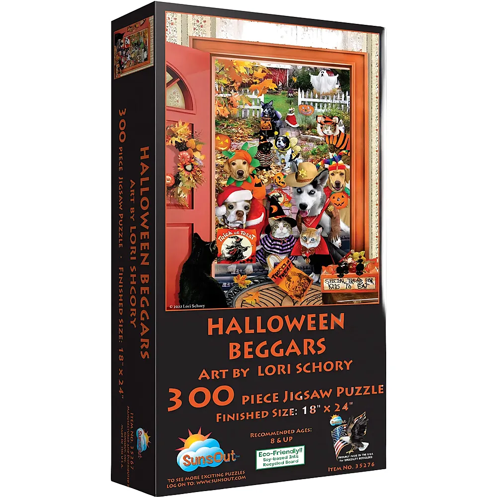 SunsOut Puzzle Lori Schory Halloween Beggars 300Teile