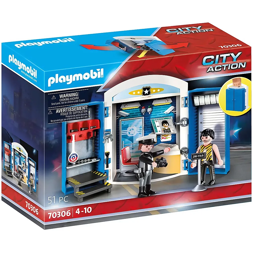 PLAYMOBIL City Action Spielbox In der Polizeistation 70306