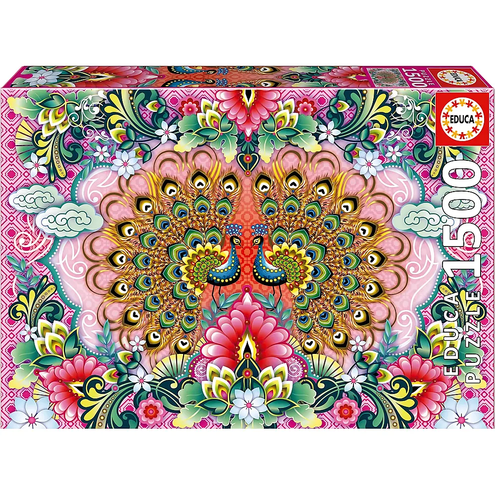 Educa Puzzle Pavoni del Bengala, Catalina Estrada 1500Teile