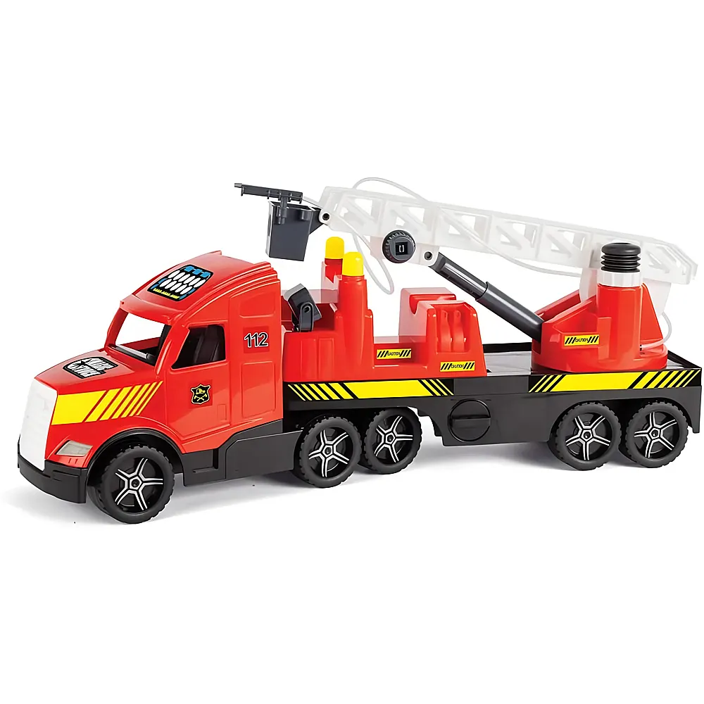 Wader Feuerwehr mit Leiter