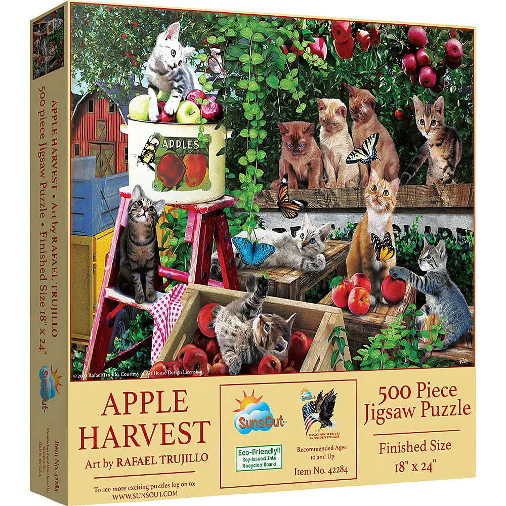 SunsOut Puzzle Rafael Trujillo Apple Harvest - 500 Teile
