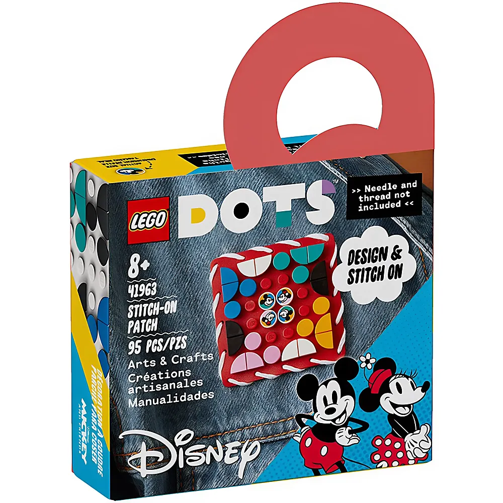 LEGO DOTS Mickey Mouse Micky und Minnie Kreativ-Aufnher 41963