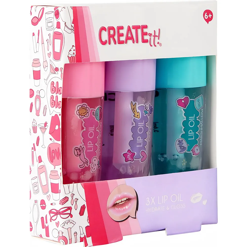 Create it Lippen�l Display 3er Pack
