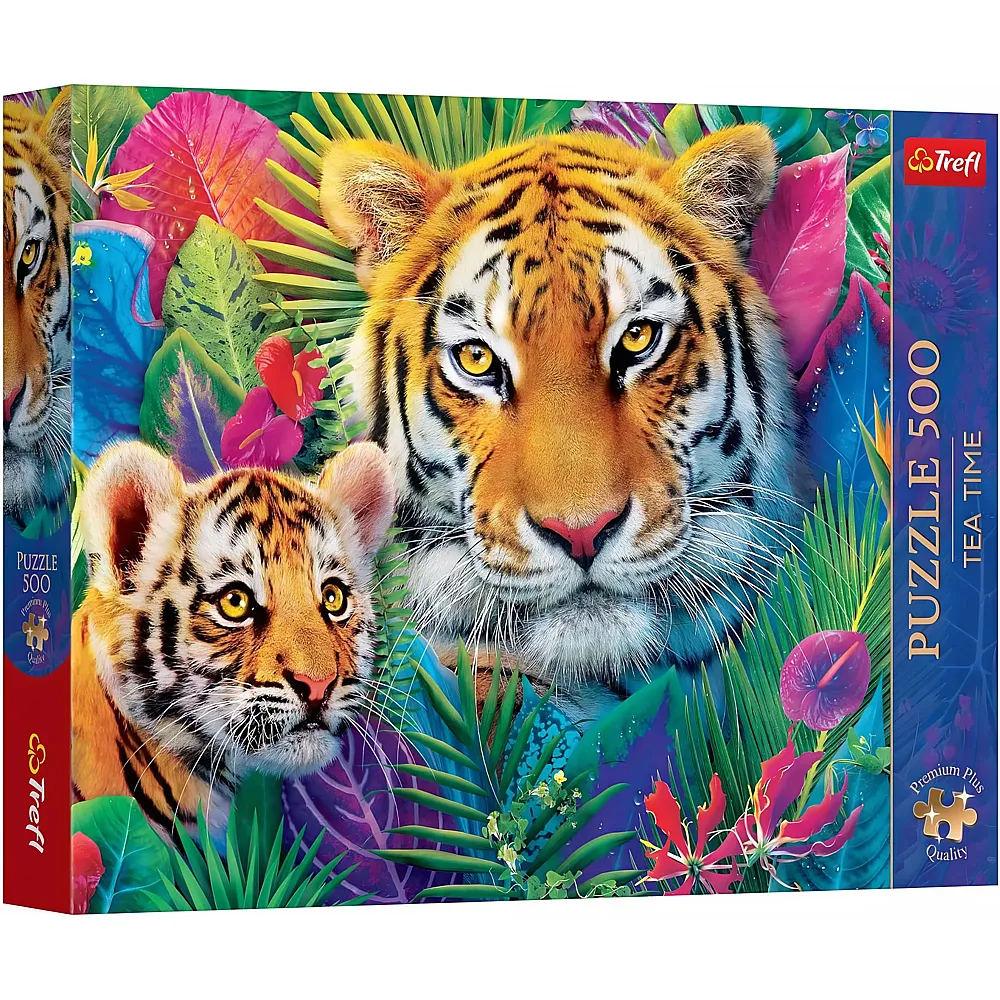 Trefl Puzzle 500 Teile Tea Time - Tiger im Dschungel