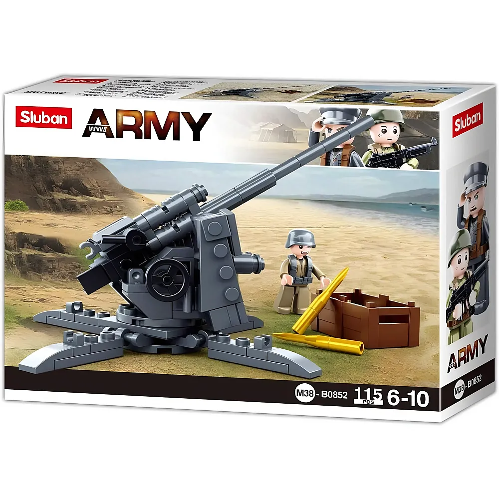 Sluban Army WWII - Flugabwehr-Artillerie 115Teile