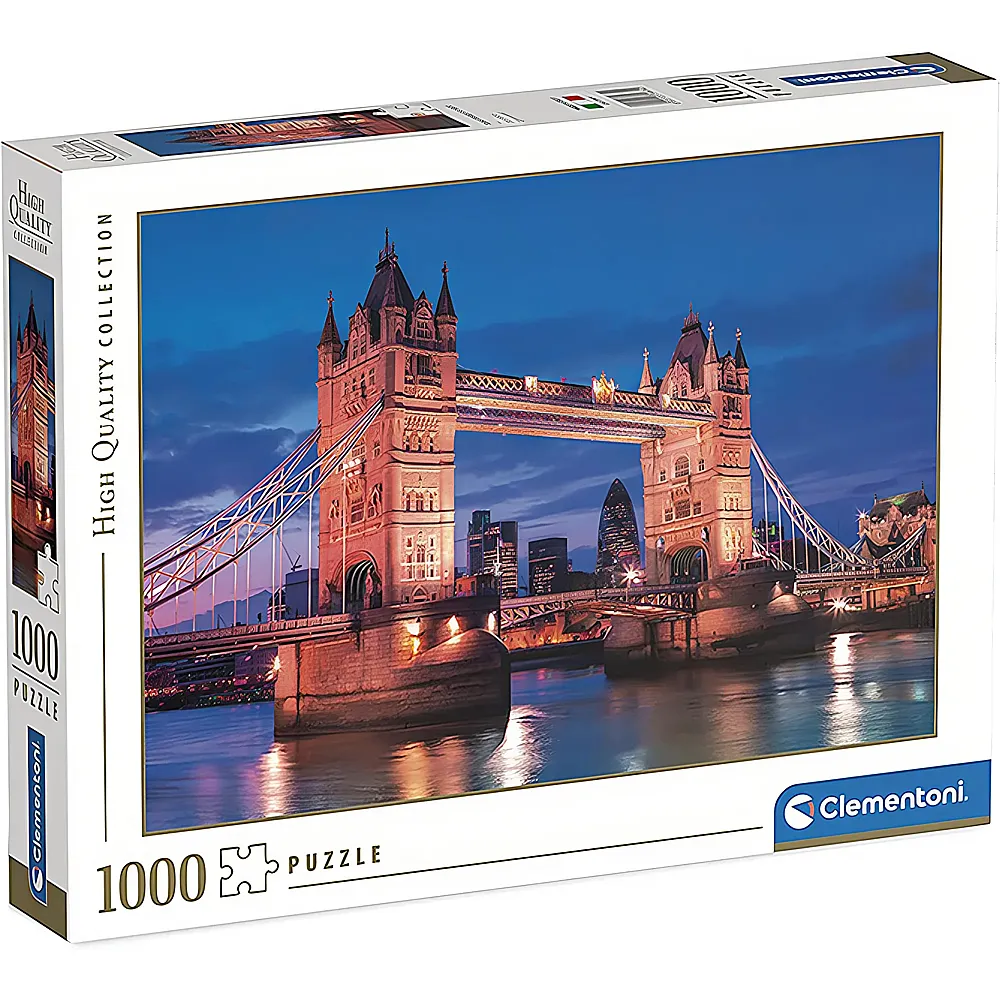 Clementoni Puzzle High Quality Collection Tower Bridge at Night 1000Teile