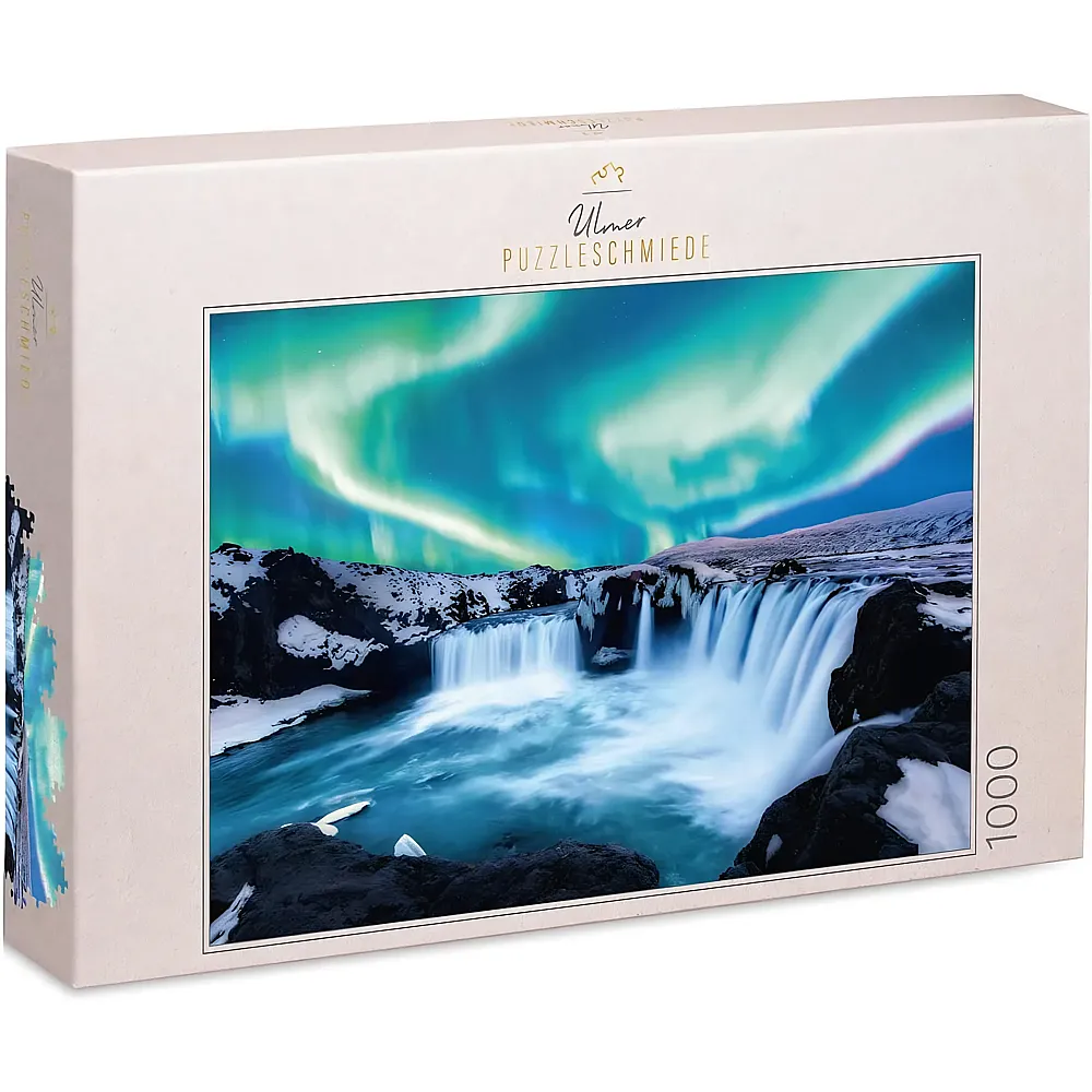 Ulmer Puzzleschmiede Die Elemente des Nordens, Am Godafoss-Wasserfall in Island - 1000 Teile