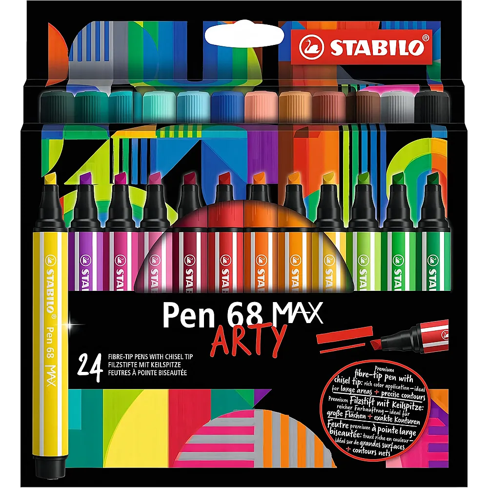 Stabilo Pen 68 MAX Arty - 24 Teile