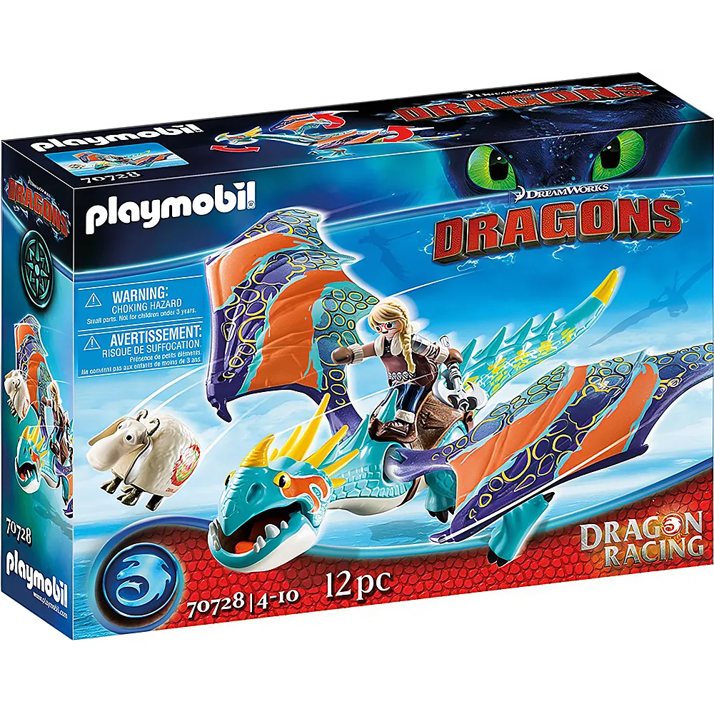 PLAYMOBIL Dragons Dragon Racing: Astrid und Sturmpfeil 70728