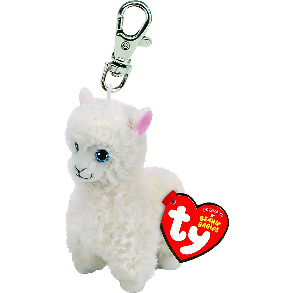 Ty Beanie Babies Portachiavi Lily il lama - 10 cm