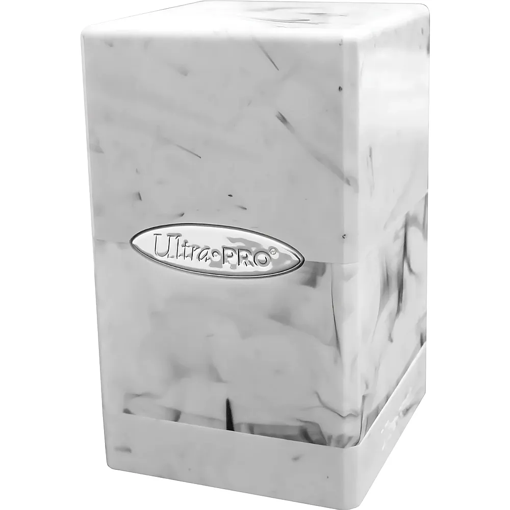 meinspielzeug - Ultra Pro Satin Tower Deck Box - Marble White, Black | Sammelkarten