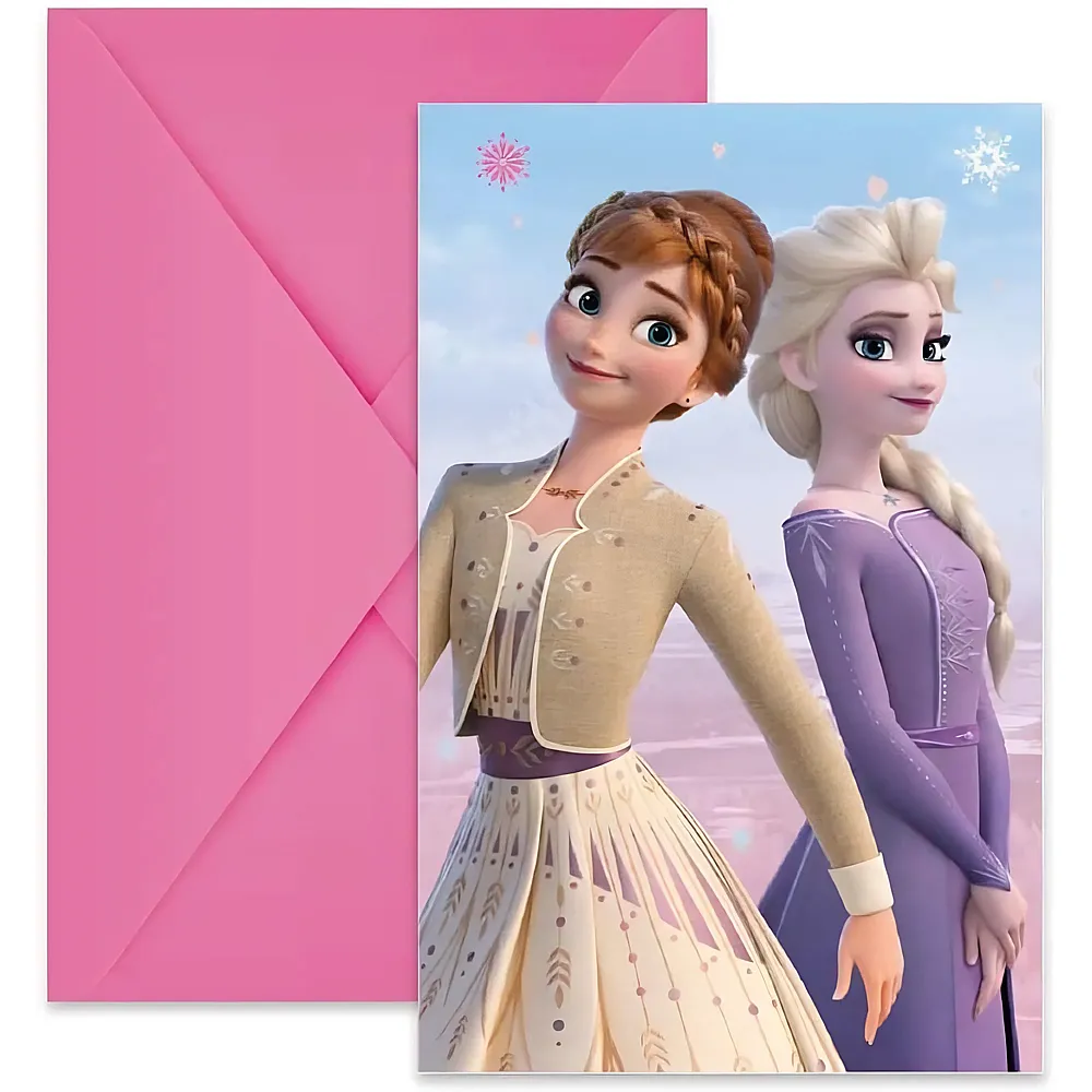 Procos Disney Frozen Einladungen und Umschl�ge Wind Spirit 6Teile
