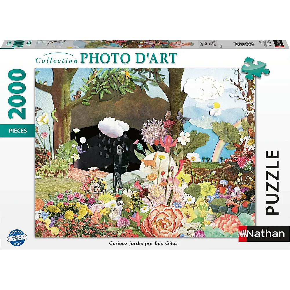 Nathan Puzzle Collection Photo d'Art Curieux Jardin 2000Teile