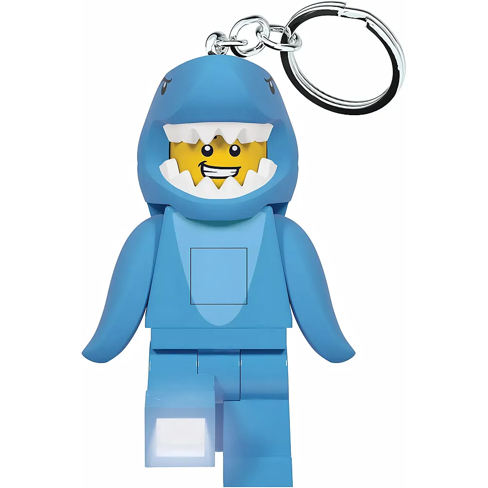 LEGO Iconic Shark Suit Guy Schl�sselanh�nger mit LED-Taschenlampe 37449