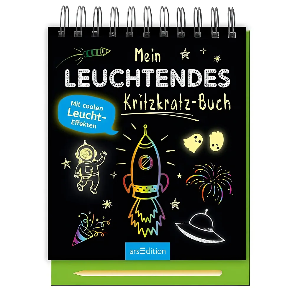 ars Edition Mein leuchtendes Kritzkratz Buch