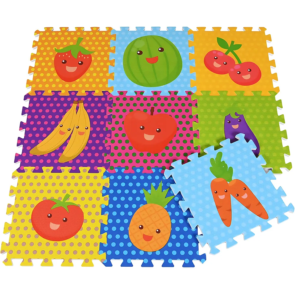Knorrtoys Puzzlematte Fr�chte - 9 Teile