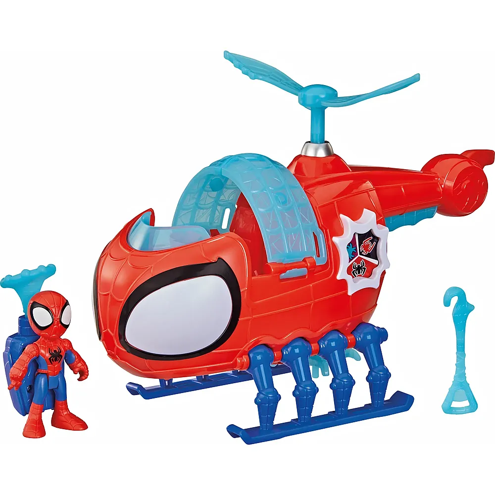 Hasbro Spiderman Spidey Helikopter mit Figur