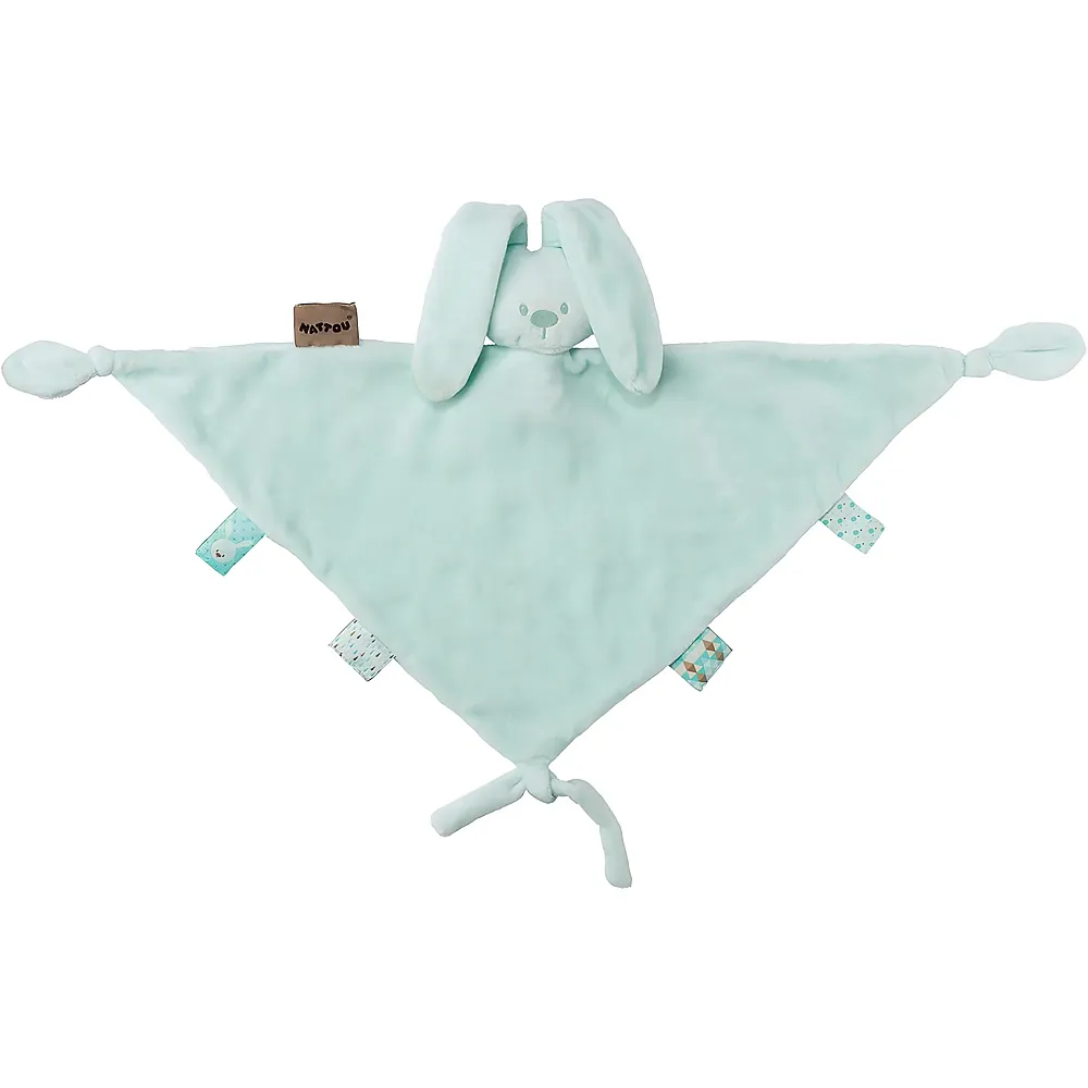meinspielzeug - Nattou Schnuffeltuch Hase Lapidou Mint - 65 cm | Schmuset�cher