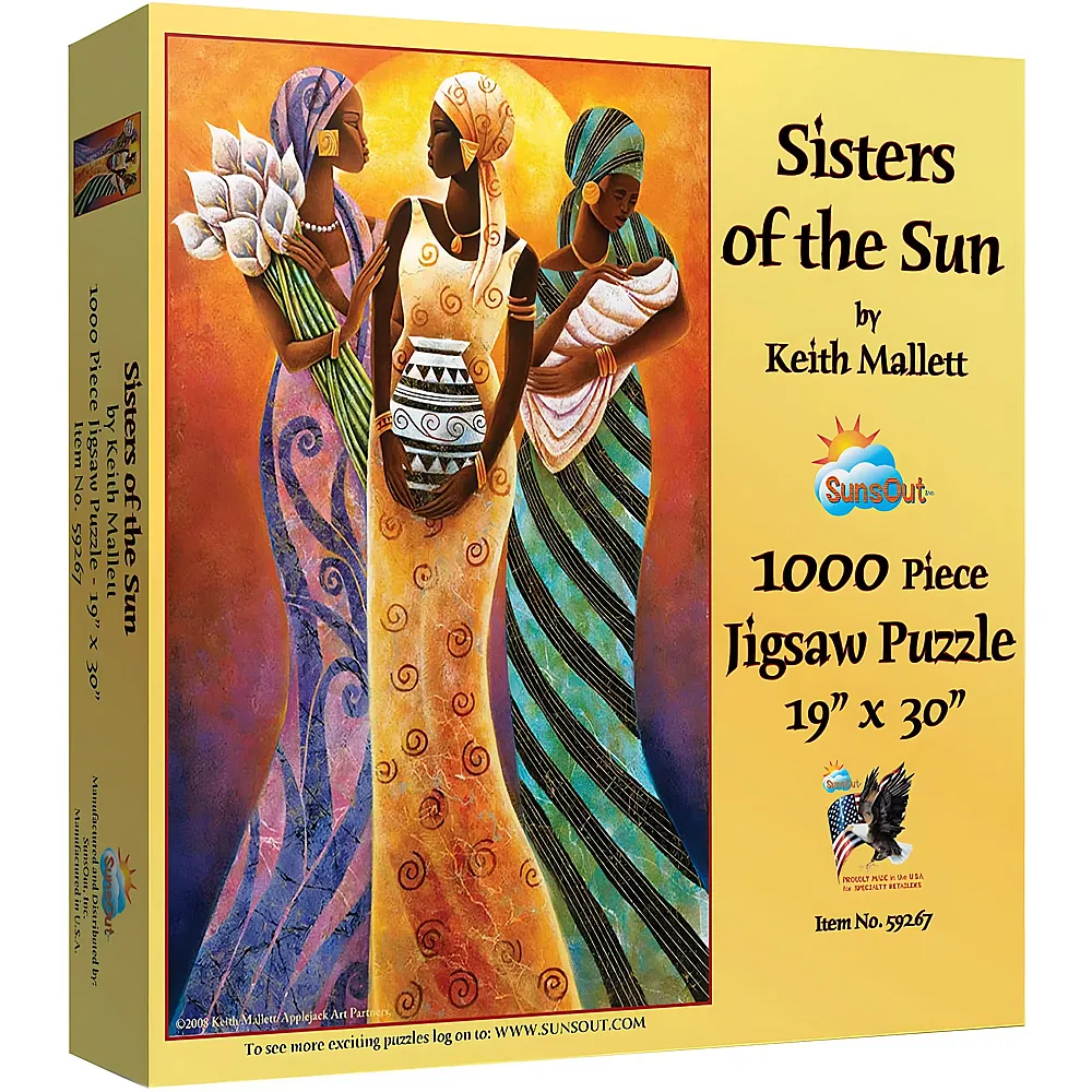SunsOut Puzzle Keith Mallett Sisters of the Sun - 1000 Teile