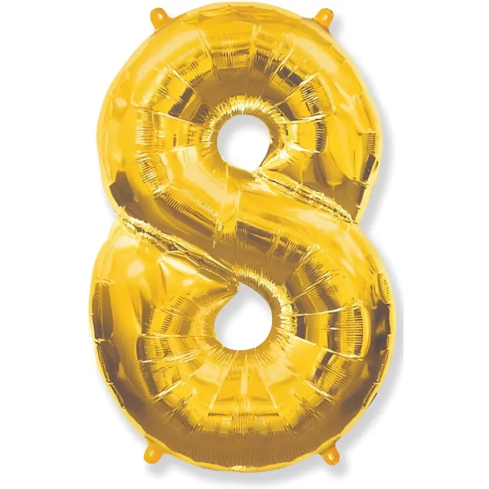 Grabo Megaloons Chiffre 8 or - 102 cm - Ballons en aluminium