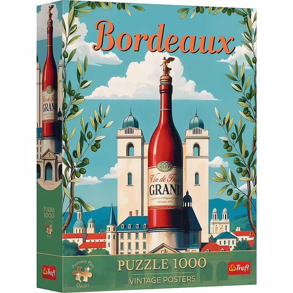 Trefl Puzzle Vintage Poster Bordeaux, Frankreich - 1000 Teile