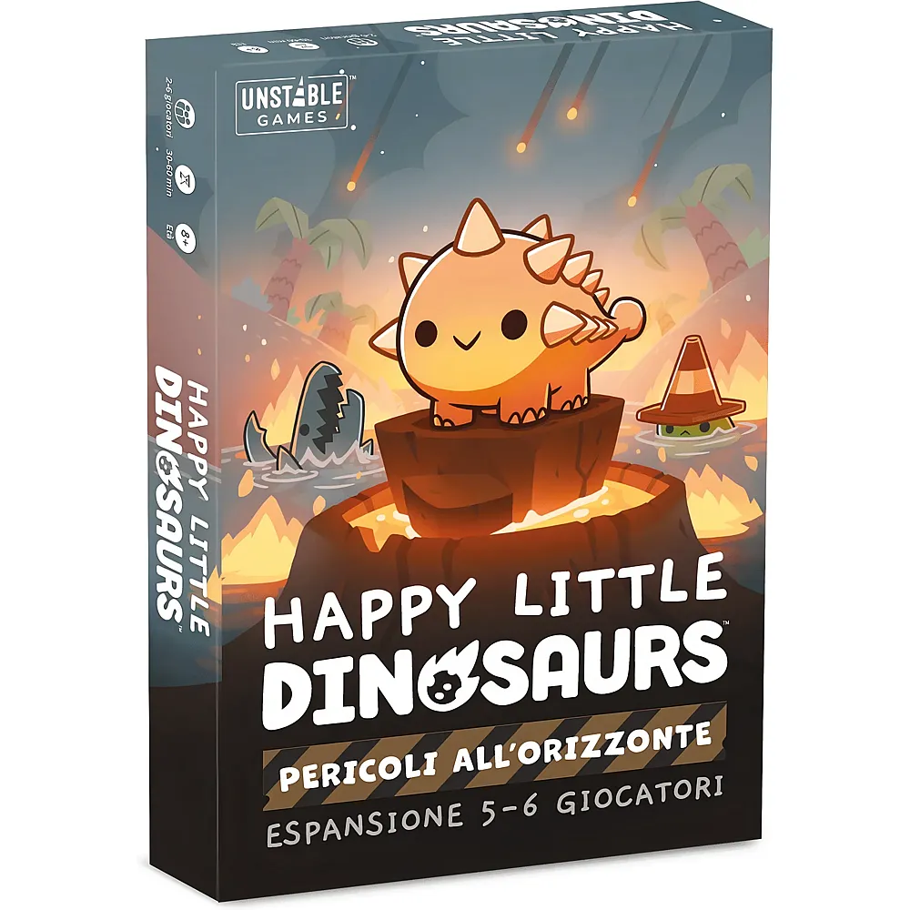 Unstable Games Happy Little Dinosaurs Pericoli All'orizzonte - Espansione 5-6 - Italiano