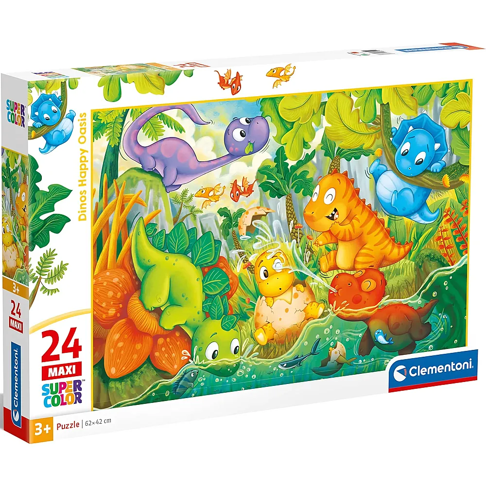 Clementoni Puzzle Dinos Gl�ckliche Oase 24Teile