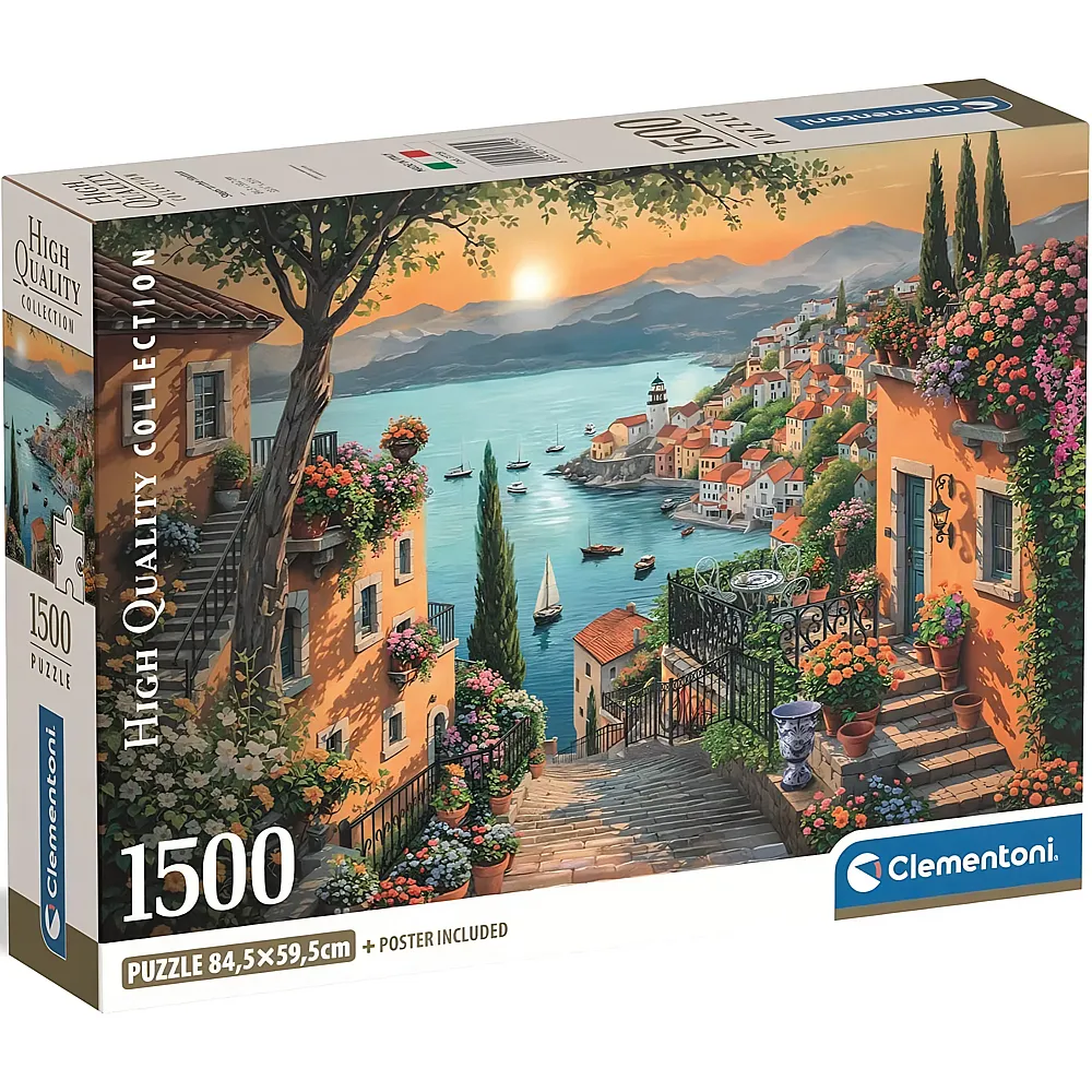 Clementoni Puzzle High Quality Collection Spaziergang zum Hafen 1500Teile