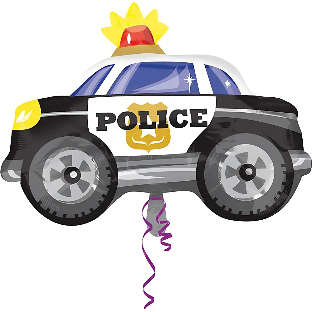 Amscan Folienballon Polizeiauto 60x45cm | Kindergeburtstag
