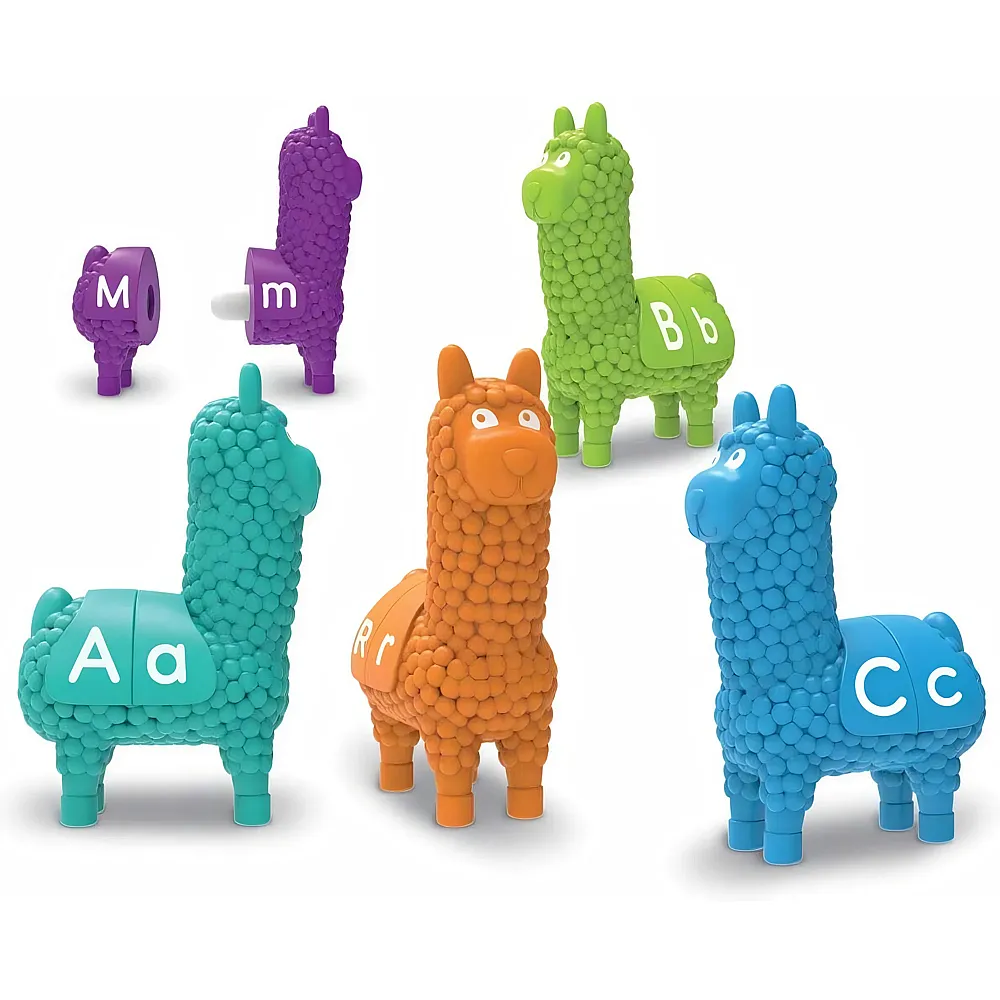 Learning Resources Snap-n-Learn Buchstaben-Lamas, ABC-�bungen f�r Vorsch�ler - 26 Teile
