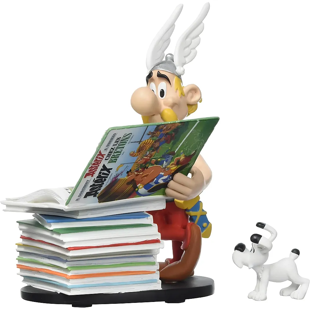 Plastoy Asterix mit B�cherstapel 21cm