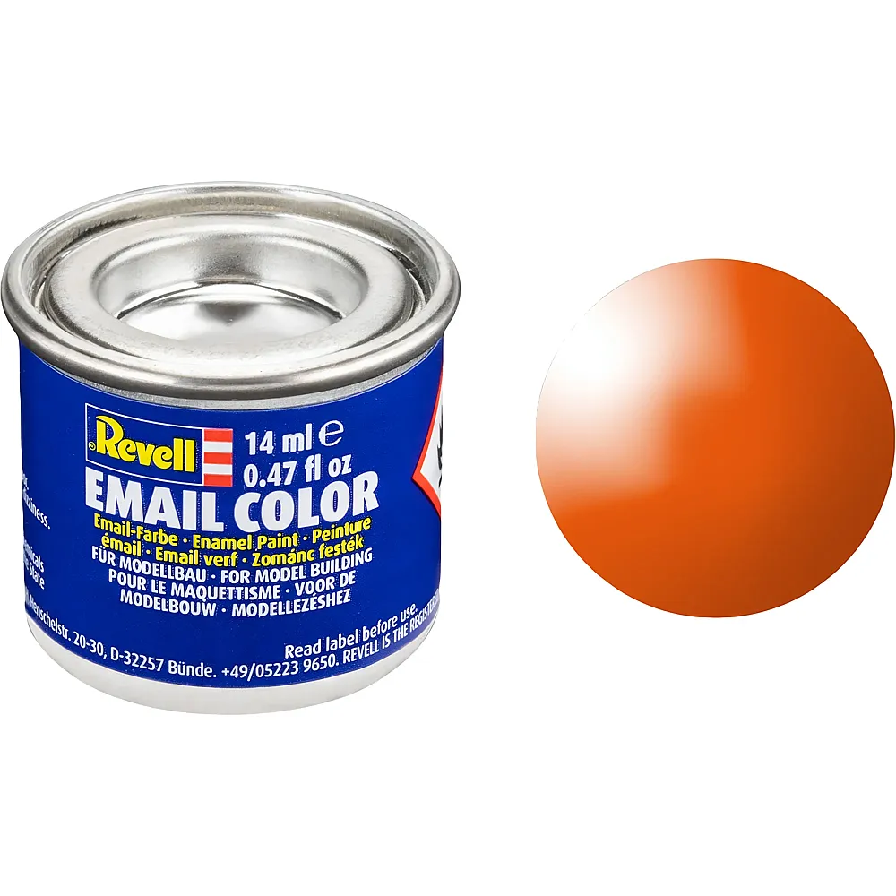Revell Email Color Orange, glnzend, 14ml, RAL 2004 32130